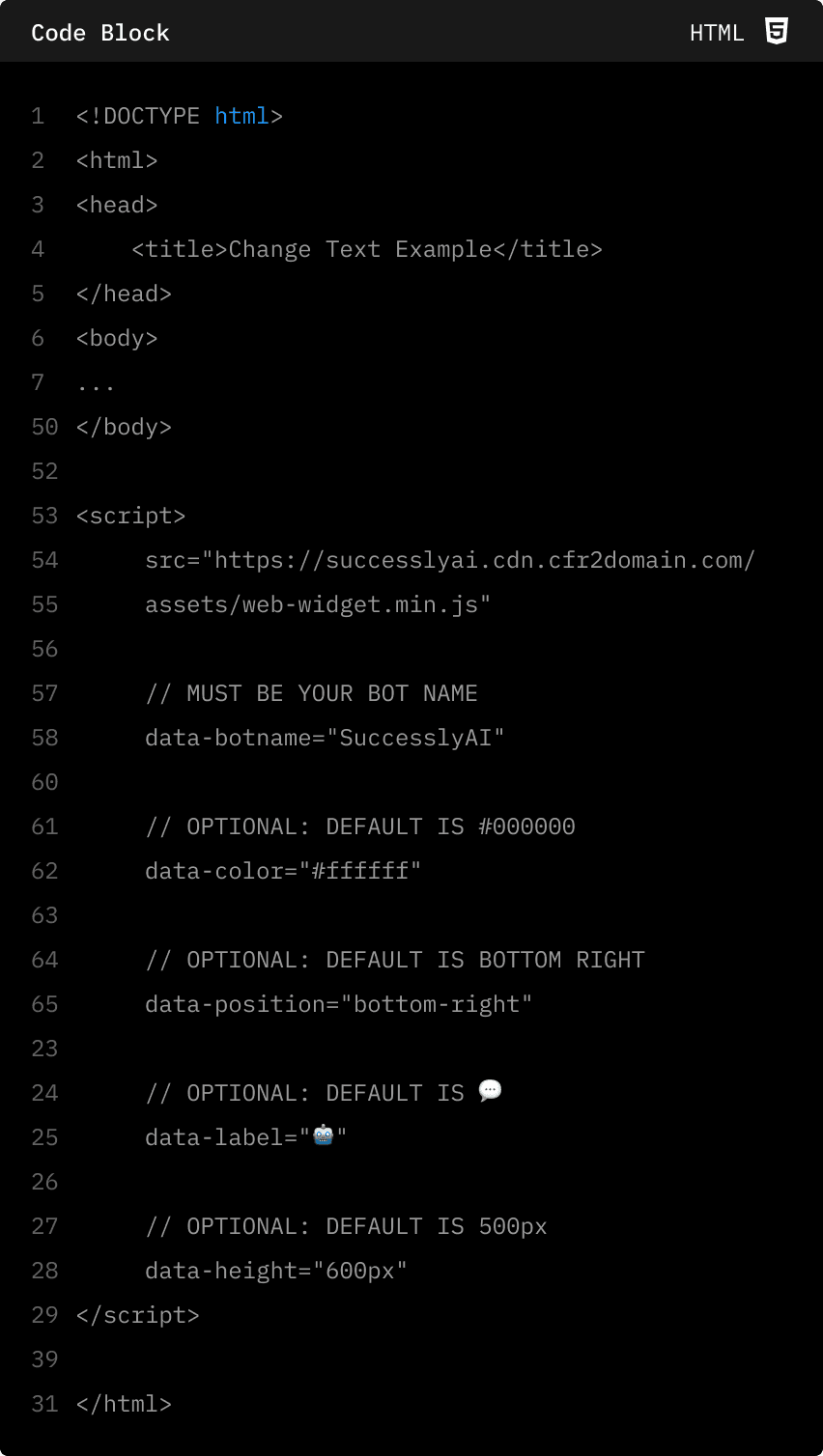 Deploy on your website and channels